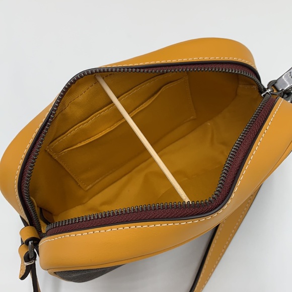 COACH Jamie Wristlet In Signature Canvas With Varsity Motif - Picture 12 of 16